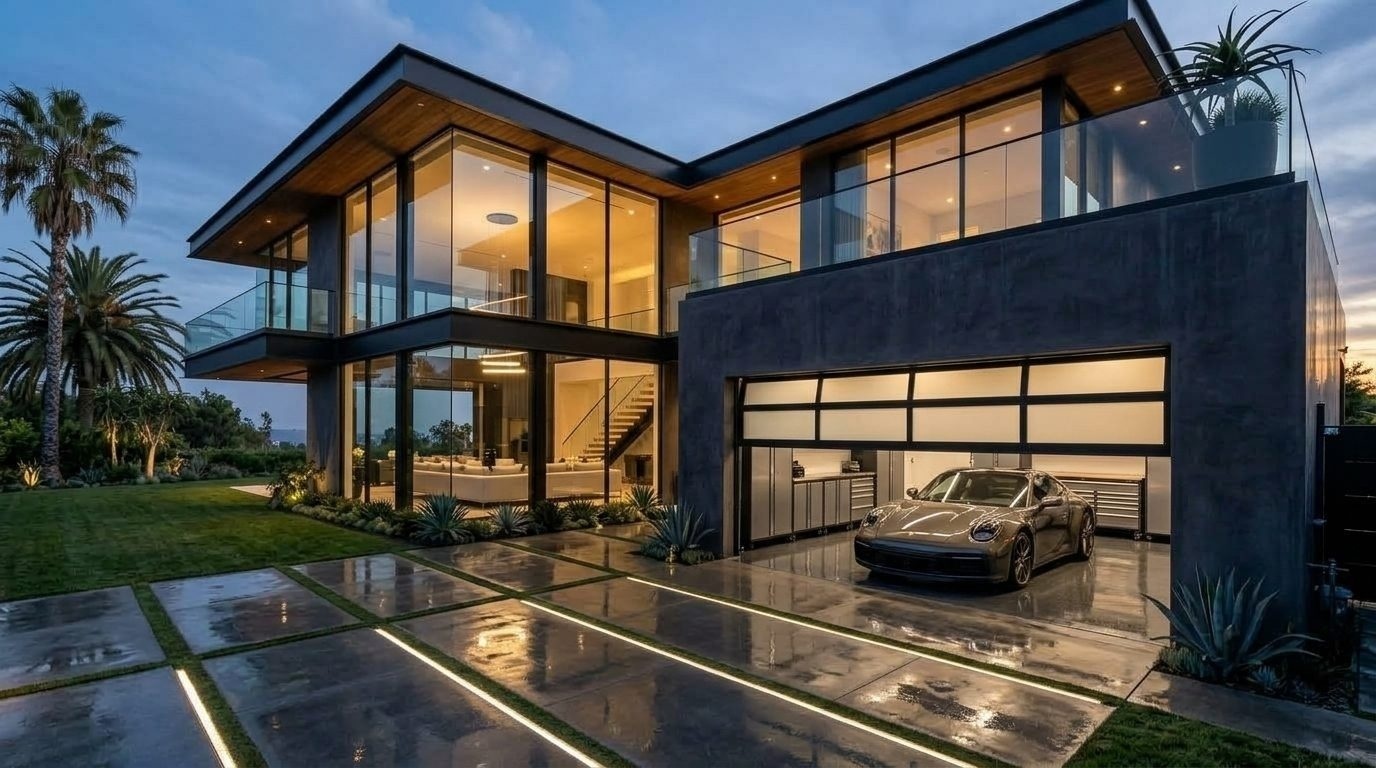 Norton Garage Door Repairs Garage Door Gliding Open Revealing Warm Illuminated Interior